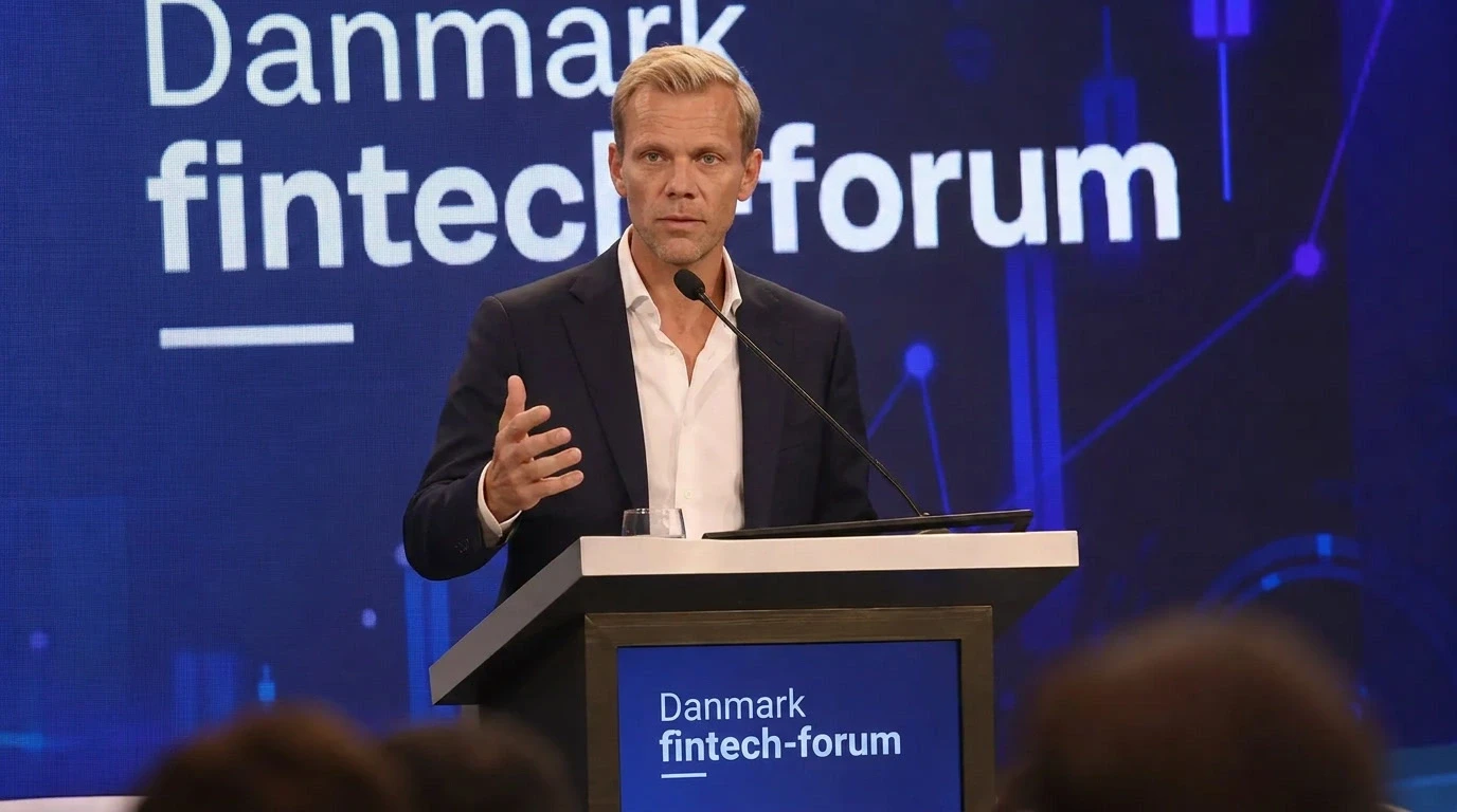 Peter Hummelgaard taler ved Dansk Finans Forum i Industriens Hus